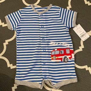 Carter’s fire truck onesie 3m NWT